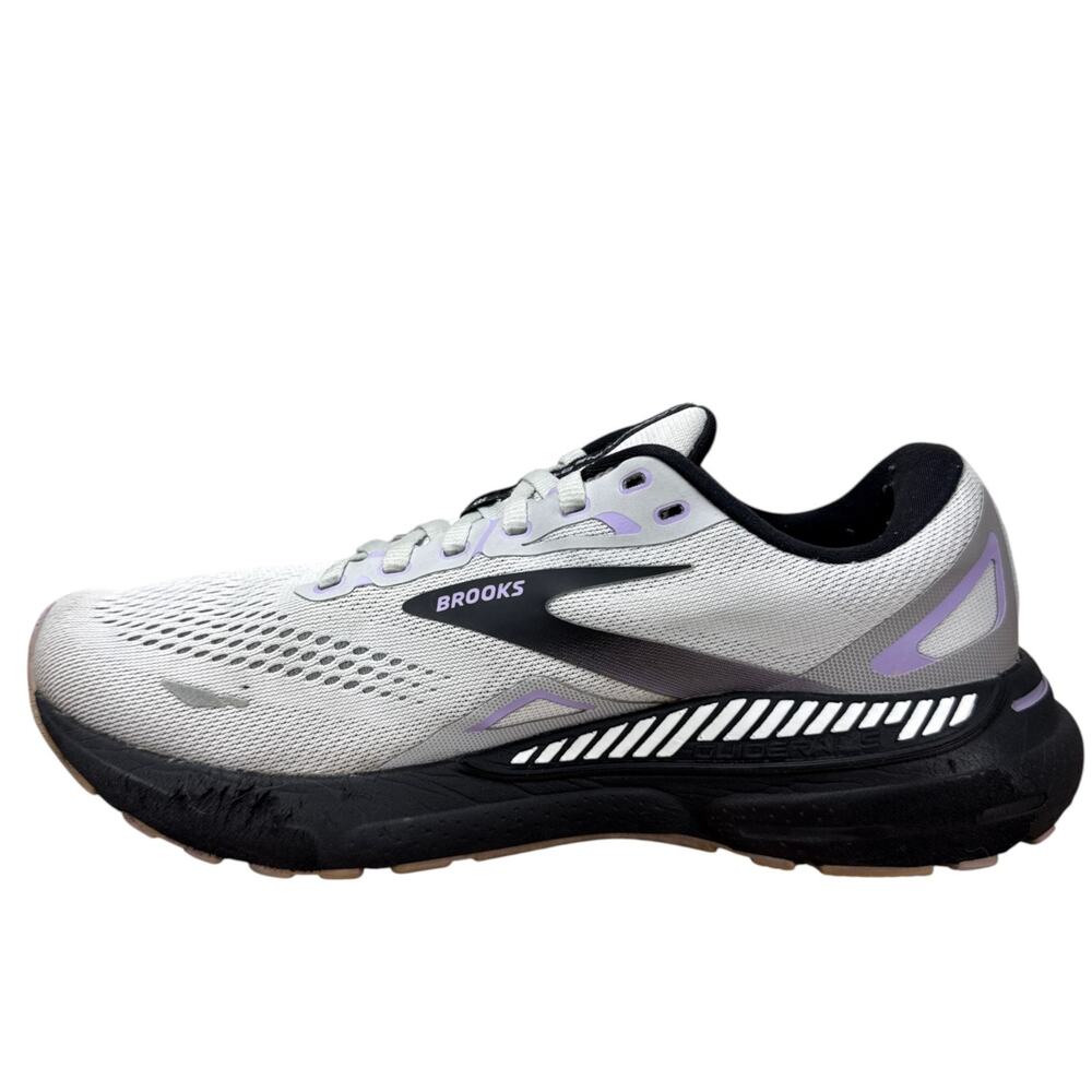 Brooks Adrenaline GTS 23 Running Shoes Womens Size 9 Medium B Grey Black Purple